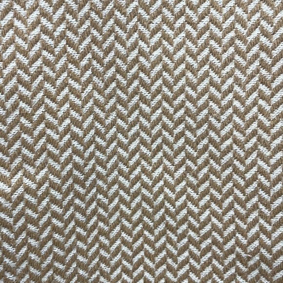 Anine Bing Tweed Fishbone Herringbone Double Breasted Blazer Jacket Tan Small - Picture 14 of 15